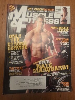 Muscle & Fitness Magazine August 2009 UFC Nate Marquardt Tough Issue Tactical